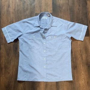 Christian Dior Monsieur Collared Button Up Pajama Short Sleeve Shirt Top